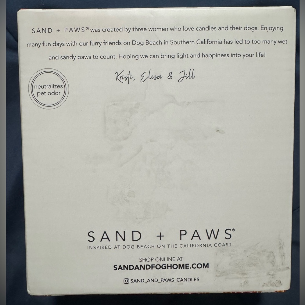 Sand + Paws Pet Odor Eliminator Fragrance Candle Gift Box Set of 4 - Picture 2 of 15